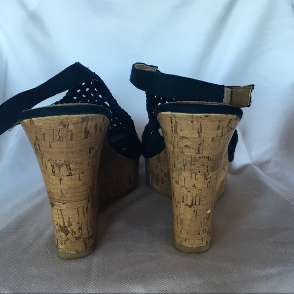 M.P.S. Wedge Open Toe Shoes - Picture 3 of 8